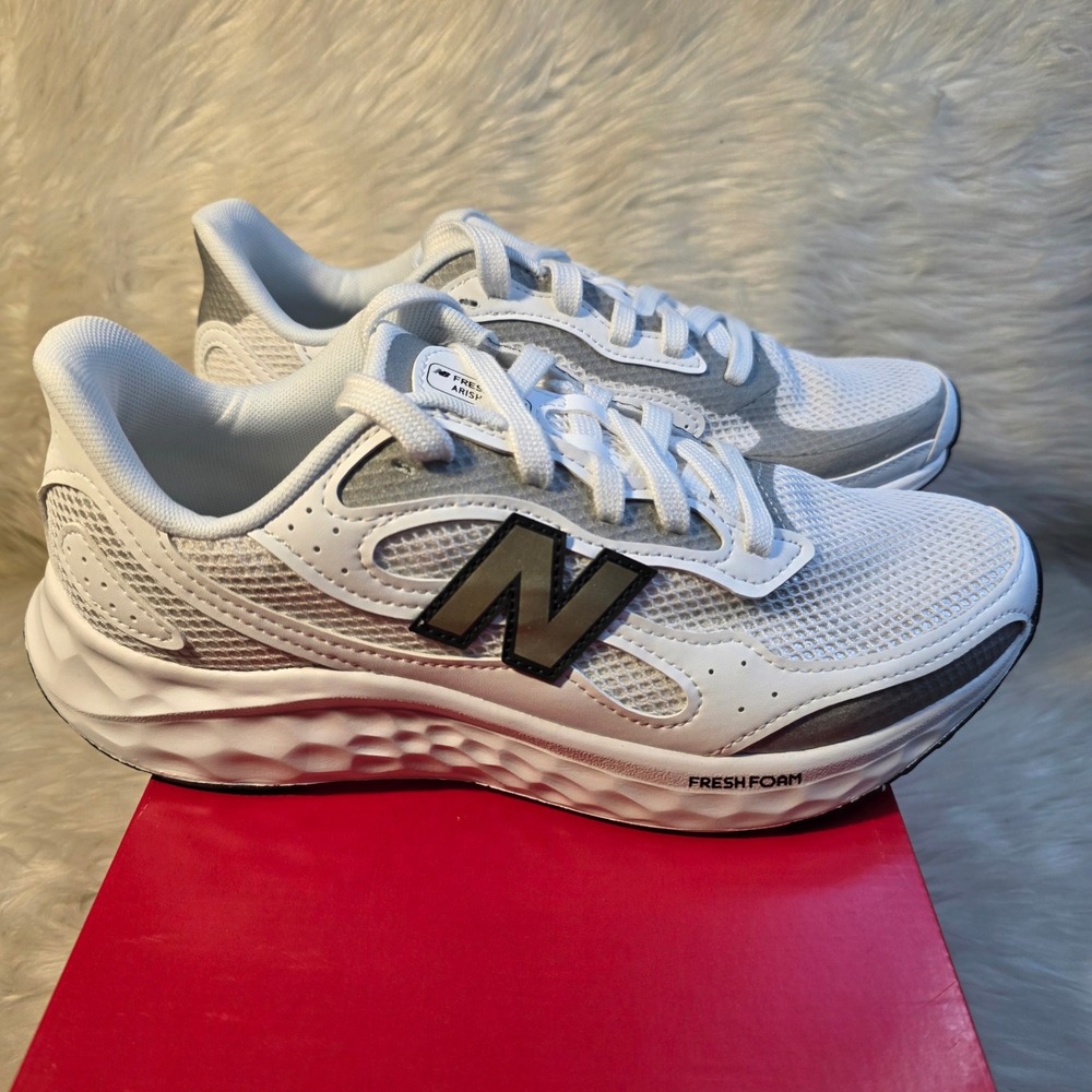 New Balance Fresh Foam Arishi v4 Tiralux Women's 9.5 White Silver WARISTT4 NEW